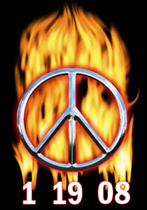 PEACE & FLAMBE' Art Happening1 19 2008